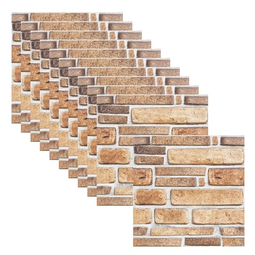 aupawdy 10 Stücke Steinwand Selbstklebend Platten Tapete Steinoptik 3d Selbstklebende Wandpaneele für Möbel Wandtür Wasserdicht aupawdy 10 Stücke Steinwand Selbstklebend Platten Tapete Steinoptik 3d Selbstklebende Wandpaneele für Möbel Wandtür Wasserdicht von aupawdy