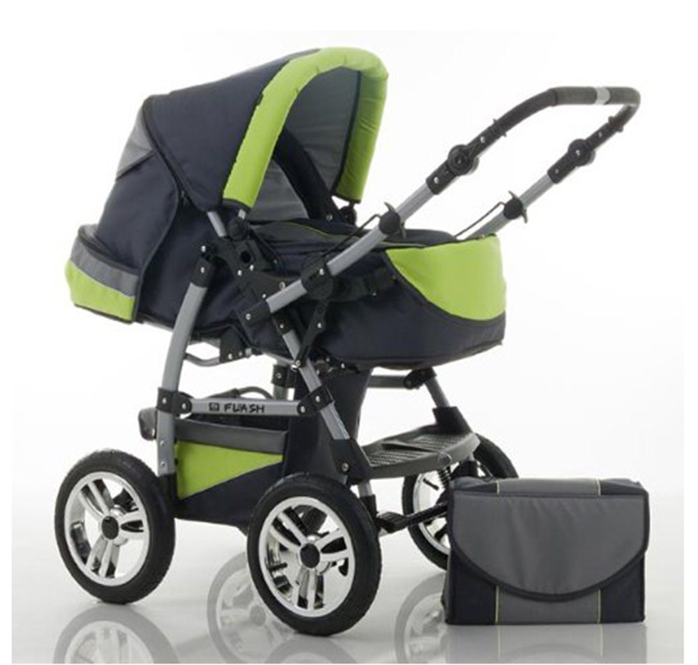 babies-on-wheels Kombi-Kinderwagen Flash 2 in 1 inkl. Sportsitz und umfangreichem Zubehör in 18 Farben von babies-on-wheels