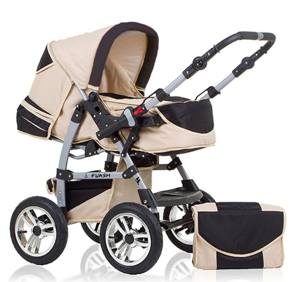 babies-on-wheels Kombi-Kinderwagen Flash 2 in 1 inkl. Sportsitz und umfangreichem Zubehör in 18 Farben von babies-on-wheels