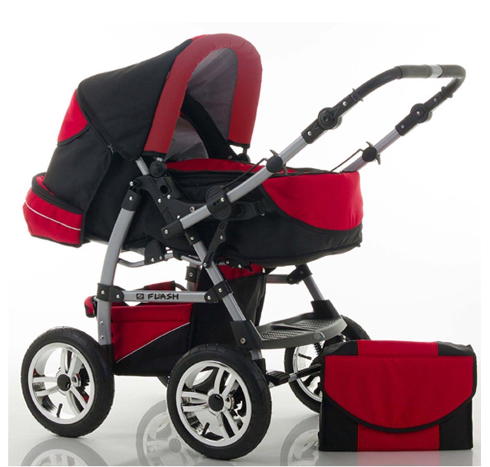 babies-on-wheels Kombi-Kinderwagen Flash 2 in 1 inkl. Sportsitz und umfangreichem Zubehör in 18 Farben von babies-on-wheels