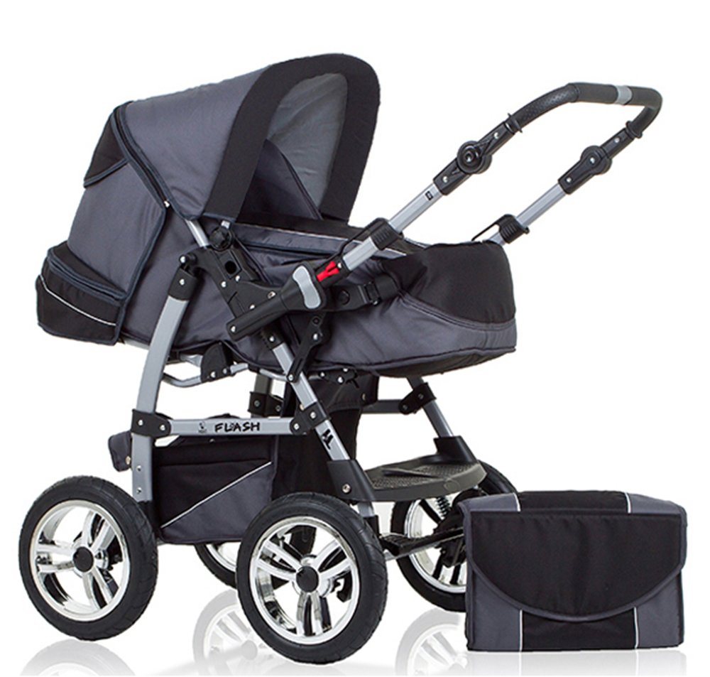 babies-on-wheels Kombi-Kinderwagen Flash 2 in 1 inkl. Sportsitz und umfangreichem Zubehör in 18 Farben von babies-on-wheels