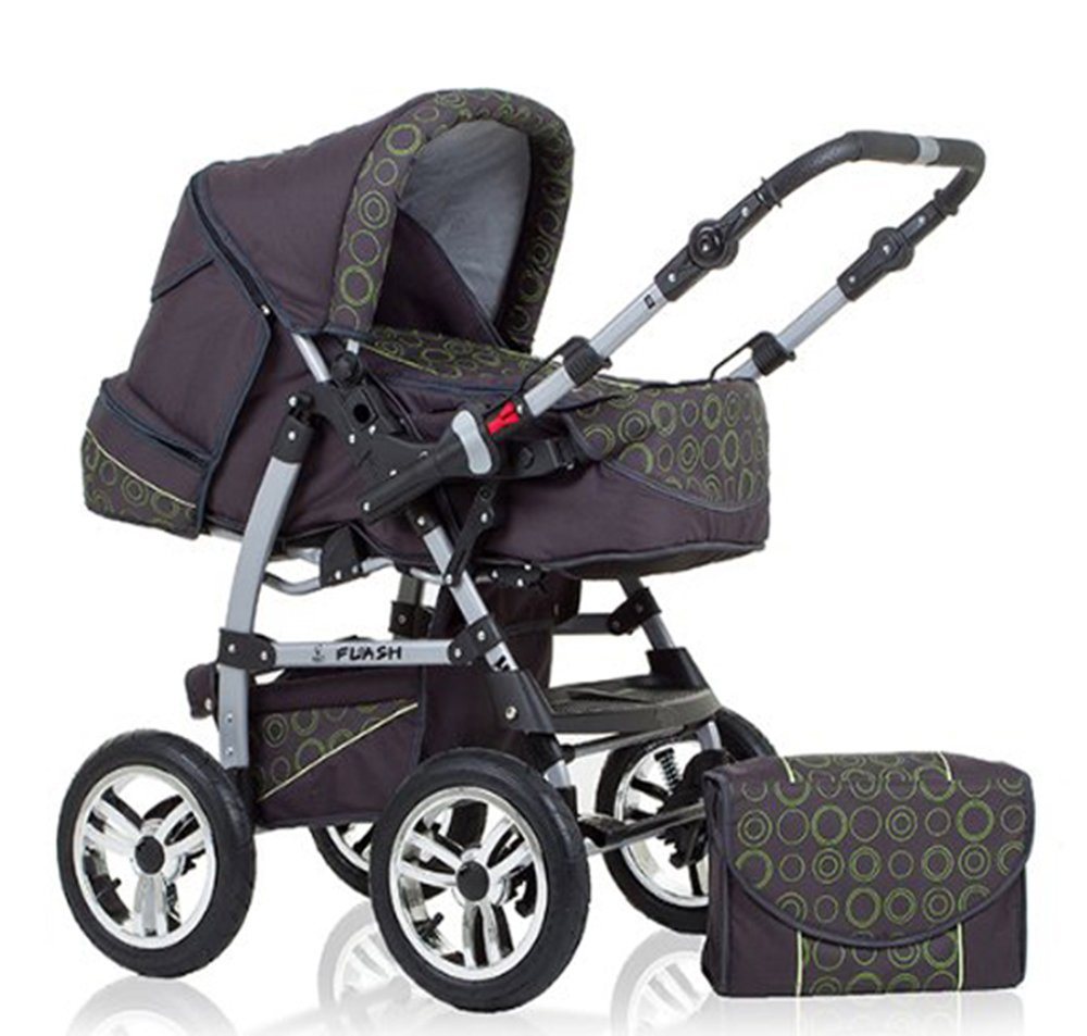 babies-on-wheels Kombi-Kinderwagen Flash 2 in 1 inkl. Sportsitz und umfangreichem Zubehör in 18 Farben von babies-on-wheels