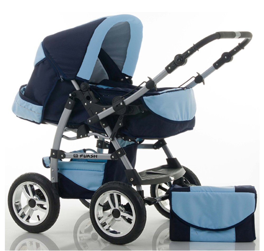 babies-on-wheels Kombi-Kinderwagen Flash 2 in 1 inkl. Sportsitz und umfangreichem Zubehör in 18 Farben von babies-on-wheels