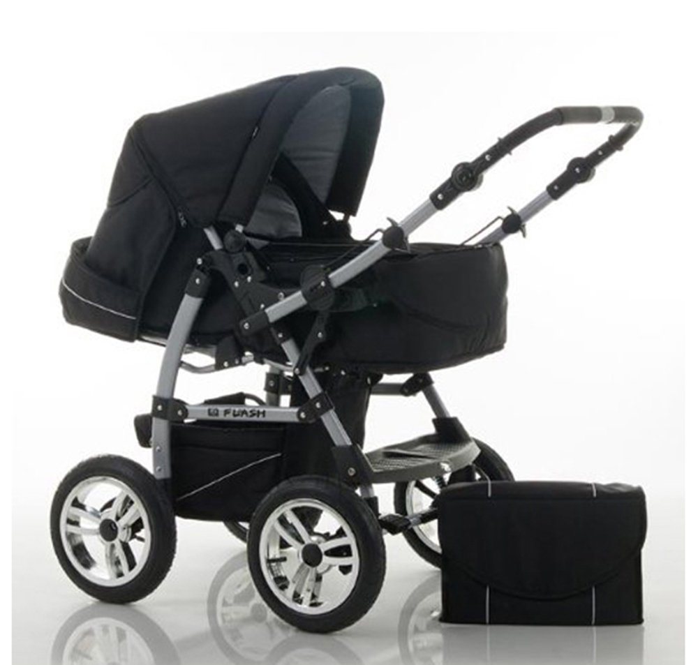 babies-on-wheels Kombi-Kinderwagen Flash 2 in 1 inkl. Sportsitz und umfangreichem Zubehör in 18 Farben von babies-on-wheels