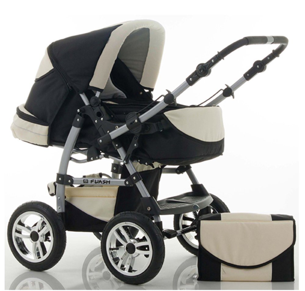 babies-on-wheels Kombi-Kinderwagen Flash 2 in 1 inkl. Sportsitz und umfangreichem Zubehör in 18 Farben von babies-on-wheels