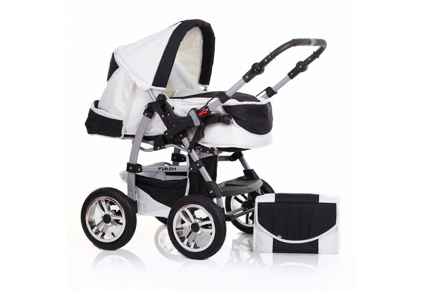 babies-on-wheels Kombi-Kinderwagen Flash 2 in 1 inkl. Sportsitz und umfangreichem Zubehör in 18 Farben von babies-on-wheels