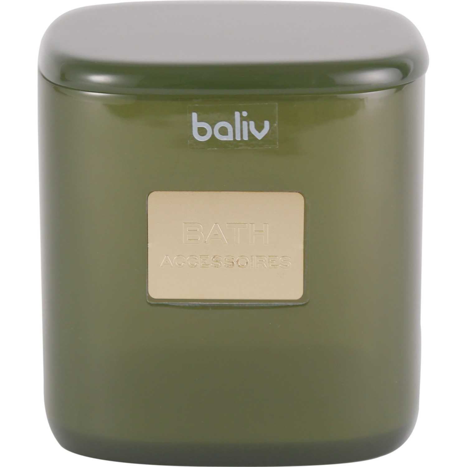 baliv Moss Green trend Kosmetikdose Polyresin Khaki von baliv