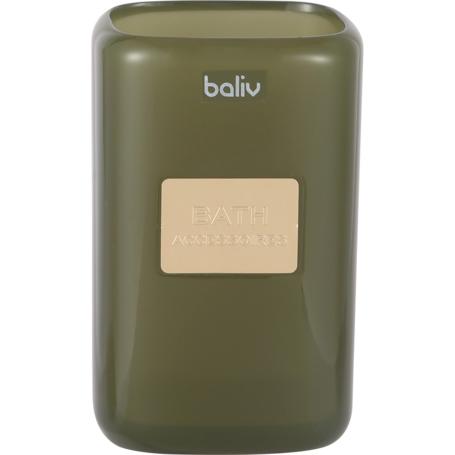 baliv Moss Green trend Zahnputzbecher Polyresin Khaki von baliv