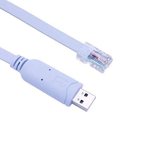 baolongking USB-Konsolenkabel, USB auf RJ45-Konsole, für Windows/Vista/Mac/Linux, 1,8 m, Blau von baolongking