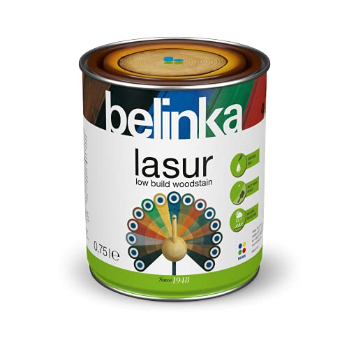 BELINKA Holzlasur Altholz - 0,75 Liter Premium Lasur - Holzanstrich - Für Innen und Außen - Lasur 28 von belinka