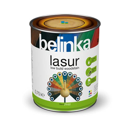 BELINKA Holzlasur Farblos - 0,75 Liter Premium Lasur - Holzanstrich - Für Innen und Außen - Lasur 12 von belinka