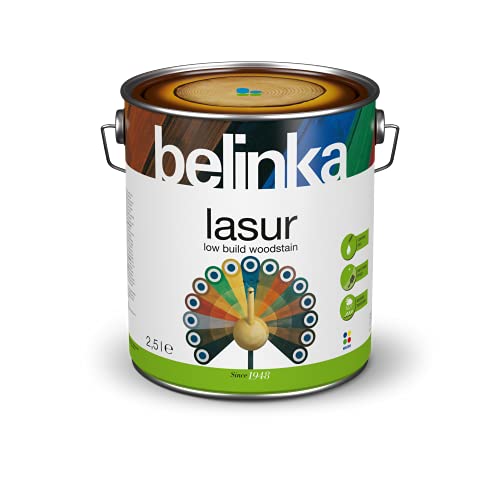 BELINKA Holzlasur Farblos - 2,5 Liter Premium Lasur - Holzanstrich - Für Innen und Außen - Lasur 12 von belinka