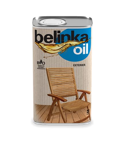 BELINKA Holzöl für Außen mit starkem UV- und Wetterschutz - 0,5 Liter Holzschutzöl Farblos - Jahrelanger Schutz für Ihr Holz - Für alle Hölzer von belinka