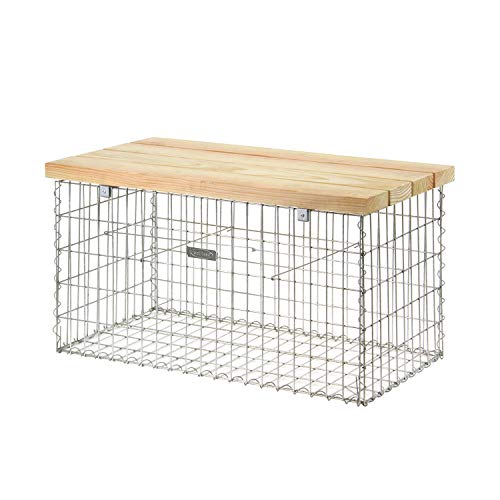 bellissa Gabionenbank - 97152 - Gabionen-Gartenbank ohne Lehne - Garten-Bank, Sitzfläche aus Douglasien-Holz - 105 x 56 x 54 cm bellissa Gabionenbank - 97152 - Gabionen-Gartenbank ohne Lehne - Garten-Bank, Sitzfläche aus Douglasien-Holz - 105 x 56 x 54 cm von bellissa