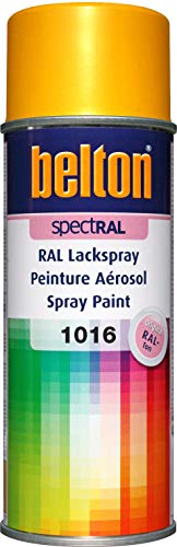 belton spectRAL Lackspray RAL 1016 schwefelgelb, glänzend, 400 ml - Profi-Qualität von belton