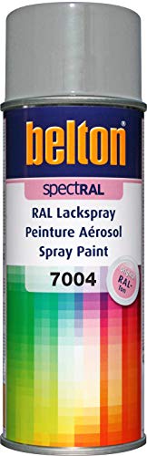 belton spectRAL Lackspray RAL 7004 signalgrau, glänzend, 400 ml - Profi-Qualität von belton