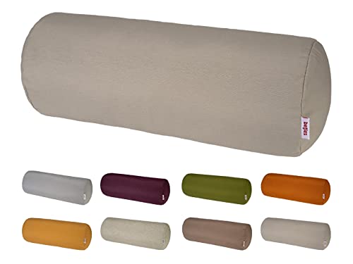 beties „Wunschton“ Nackenrollenbezug ca. 15x40 cm Nackenrolle in großer Sortiments- und Größenauswahl – EIN idealer Uni Begleiter (Taupe) von beties