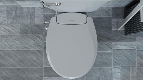 bidetmaster-VIKKEN rundes Bidet-Sitz-WC für DE, nicht elektrische doppelte selbstreinigende Düsen, Umgebungswasser mit separater Reinigung hinten und vorne, sanft schließender Sitz von bidetmaster