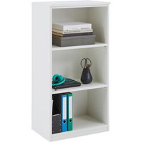 Regal weiß 60 x 116,3 x 40,3 cm – 3, Ordner Ordnerregal, Büro-Regal für Ordner, Aktenregal, Bücherregal 2 Einlegeböden von boho office