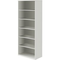 Regal weiß 80 cm - 6 Ordner, Ordnerregal, Büro-Regal für Ordner, Aktenregal, Bücherregal 2 Einlegeböden von boho office