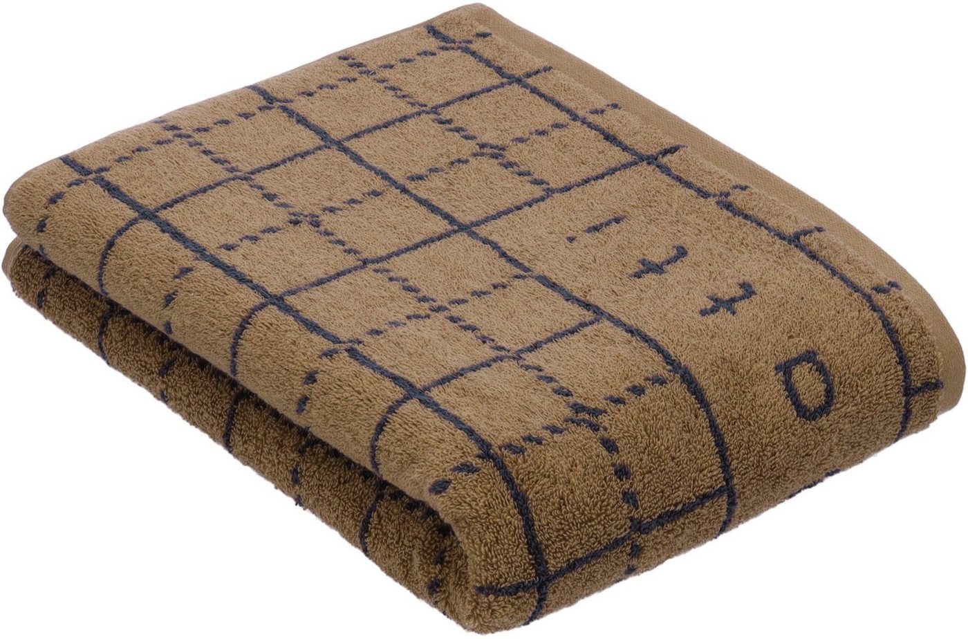 bugatti Badetuch Perezzi, Walkfrottier (1-St), Jacquard in smartem Karolook von bugatti