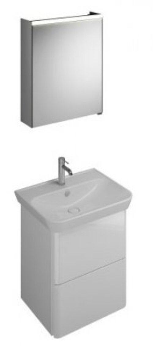 burgbad Iveo Set Keramik-Waschtisch inkl. Waschtischunterschrank, Version rechts, Breite: 650mm, SFHJ065RF2748G0162 burgbad Iveo Set Keramik-Waschtisch inkl. Waschtischunterschrank, Version rechts, Breite: 650mm, SFHJ065RF2748G0162 von burgbad
