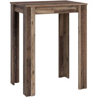 Bartisch NELE Eiche Old Wood Nachbildung Holzwerkstoff B/H/T: ca. 80x104x60 cm von byLIVING