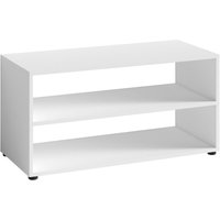 Tv Stand victoria / kleines Regal weiß / Beistelltisch 90 cm breit / Wohnzimmertisch / Schrank / tv Bank / tv Tisch / Weiß / 90 x 45 x 39 cm (BxHxT) von byLIVING