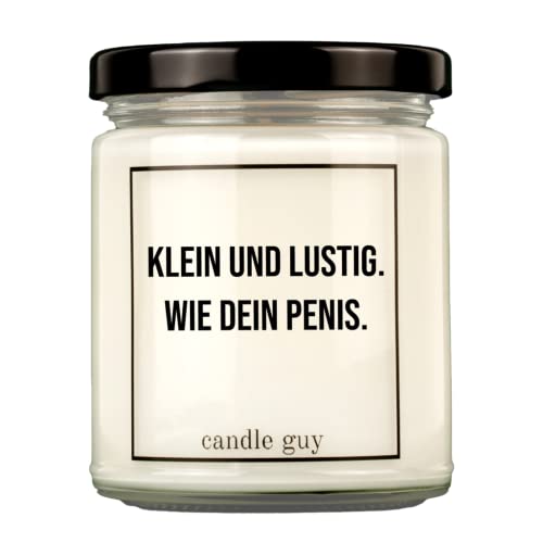 candle guy Duftkerze | Klein und lustig. Wie Dein Penis. | Handgemacht aus 100% Sojawachs | 70 Stunden Brenndauer von candle guy