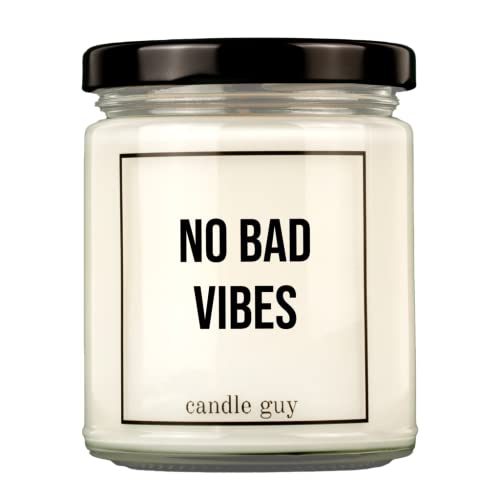 candle guy Duftkerze | No bad vibes | Handgemacht aus 100% Sojawachs | 70 Stunden Brenndauer von candle guy