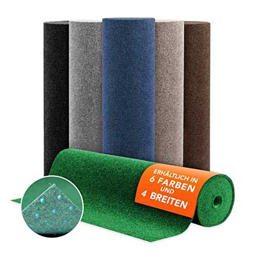 casa pura Rasenteppich Farbwunder - rutschfeste Balkonteppich - Kunstrasen Teppich für Terrasse, Balkon und Freizeit - Erhältlich in 6 Farben - 133 x 400 cm - Blau von casa pura
