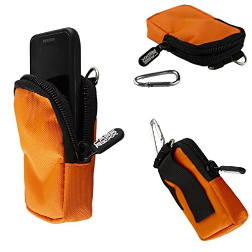 caseroxx Canvas Tasche kompatibel mit Dexcom G6 Receiver, Tasche (Canvas Tasche in orange) von caseroxx