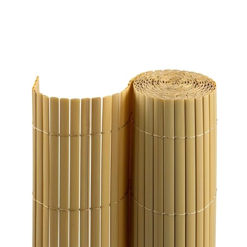 casmartis PVC Sichtschutzmatte - Bambus - 200 x 600 cm (2-teilig) - Zaunsichtschutz, Sichtschutzzaun, Balkonverkleidung, Zaunblende von casmartis