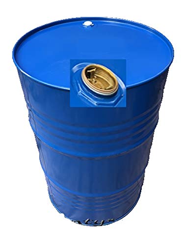 200 Liter Metallfass Spund blau innen lackiert Stahlfass Ölfass Feuertonne Behälter Tonne Blechfass Stehtisch von centy.eu