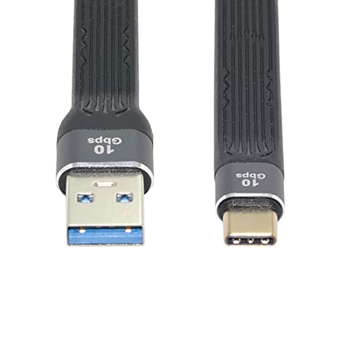chenyang CY USB 3.0 Type A Stecker auf USB-C USB 3.1 Type C Stecker Host 10 Gbit/s Flaches Slim FPC Datenkabel für Laptop & Telefon von chenyang