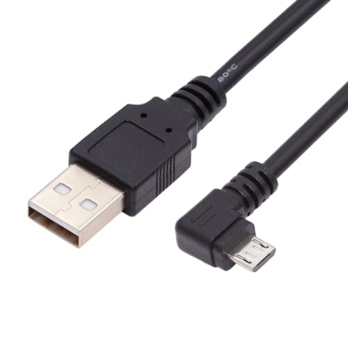 chenyang USB 2.0 auf Micro USB 90 Grad links abgewinkeltes Datenlade Verlängerungskabel 1.0M von chenyang