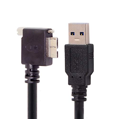 chenyang USB 3.0 auf USB 3.0 Micro-B Datenkabel mit Schraubbefestigung für Industriekamera 90 Degree Right Angled 5.0M von chenyang