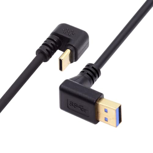 chenyang USB 3.0 auf USB C U-förmiges abgewinkeltes Stromdaten Verlängerungskabel 5Gbit/s 90 Grad nach oben abgewinkelt 0.3M von chenyang