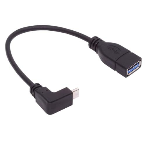 chenyang USB C OTG Kabel USB C auf USB 3.0 OTG 90 Grad nach oben abgewinkeltes Verlängerungsdatenkabel 0.2M von chenyang