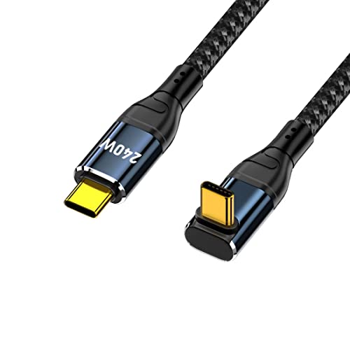 chenyang USB C auf USB C 240W Kabel 480Mbps 48V 5A 90 Grad UP abgewinkelt kompatibel mit USB2.0 100W Aufladung 1.0M von chenyang
