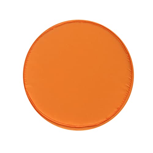 chiphop Zierkissen Mit Flung Set Runde Gartenstuhlpolster Sitzkissen f Bistros im Freien, Hocker, Terrasse, Esszimmer Kopfkissen 80 80 (Orange, 30X30CM) von chiphop