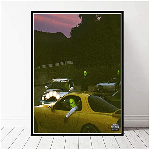 chtshjdtb Geschenk Jackboys & Travis Scott Cover 2019 Rap Musikalbum Neues Gemälde Poster Druck Leinwand Wandbild Für Wohnraum Dekor -60x80cm Kein Rahmen von chtshjdtb