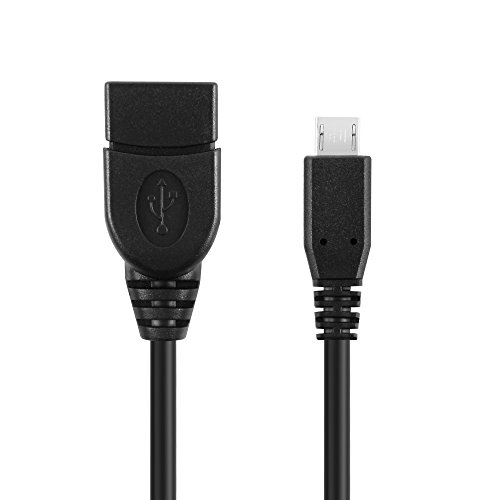 conecto CC20027 USB-OTG Adapter-Kabel, Micro-USB 2.0-Stecker auf USB-Buchse Typ A, (1 Stück), 0,15m von conecto