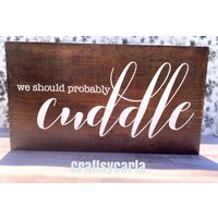 Niedliches Und Kuscheliges Holzschild/Rustikales Schild Home Décor Wanddeko Auf Dem Land Hochzeitsgeschenke Jubiläumsschild von craftsycarla