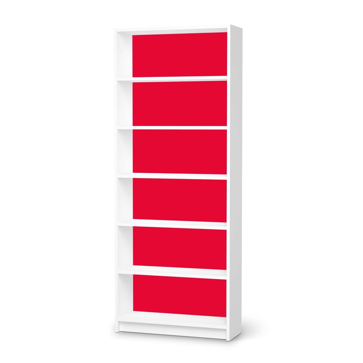 Klebefolie IKEA Billy Regal 6 F?cher - Design: Rot Light von creatisto