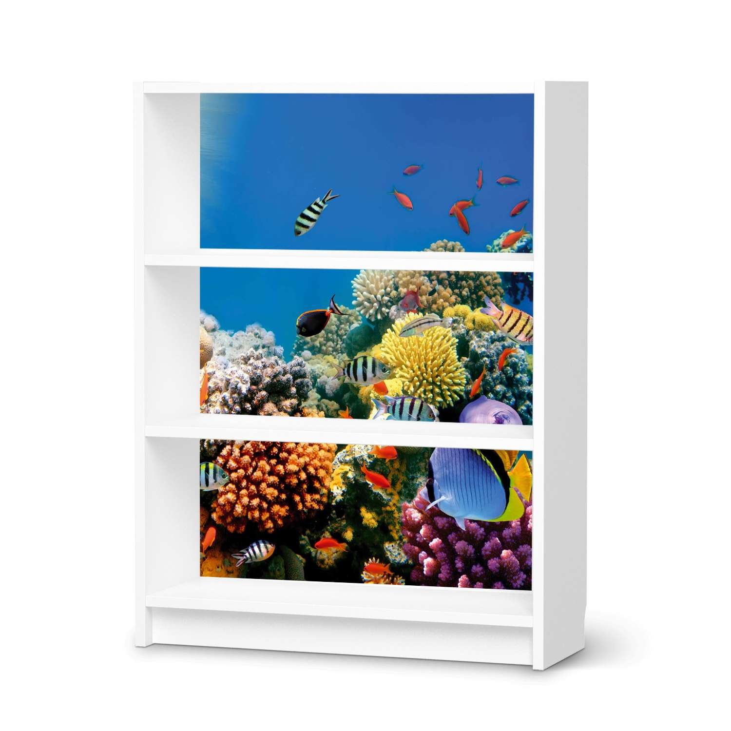 M?belfolie IKEA Billy Regal 3 F?cher - Design: Coral Reef von creatisto