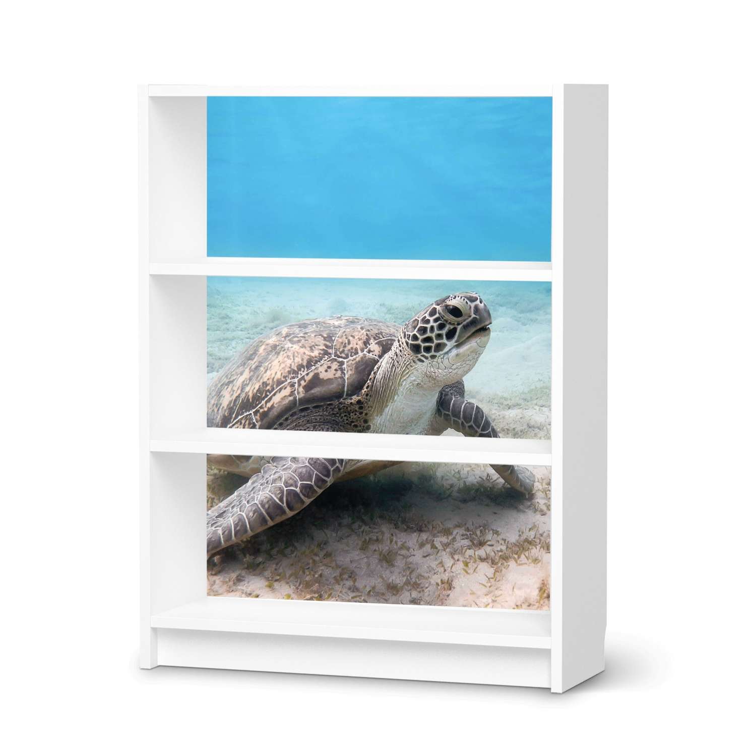 M?belfolie IKEA Billy Regal 3 F?cher - Design: Green Sea Turtle von creatisto