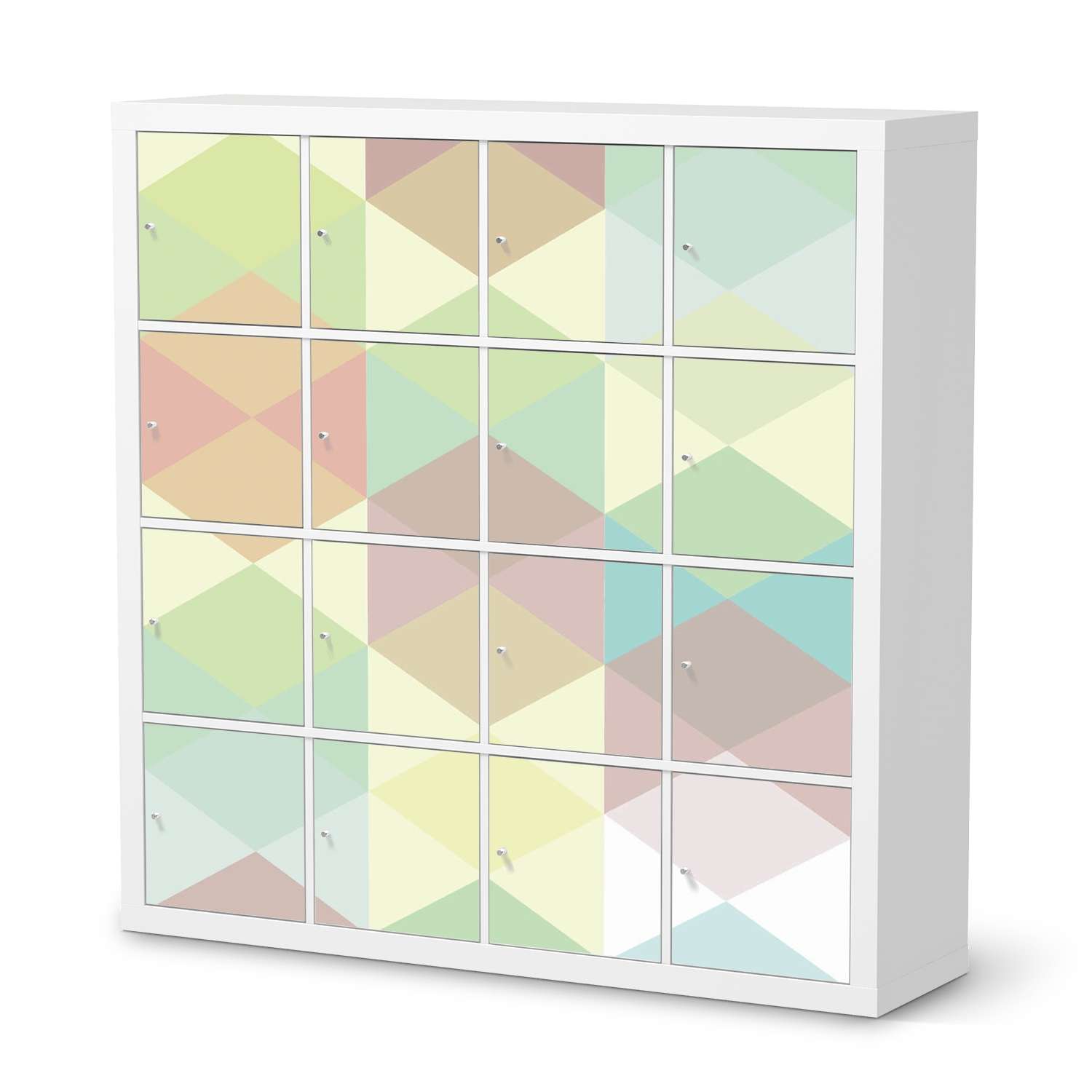 M?belfolie IKEA Kallax Regal 16 T?ren - Design: Melitta Pastell Geometrie von creatisto