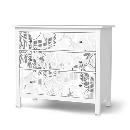 creatisto Möbelfolie passend für IKEA Hemnes Kommode 3 Schubladen I Möbelsticker - Möbel-Tattoo Sticker Aufkleber I Deko Ideen Wohnung für Schlafzimmer, Wohnzimmer - Design: Florals Plain 2 creatisto Möbelfolie passend für IKEA Hemnes Kommode 3 Schubladen I Möbelsticker - Möbel-Tattoo Sticker Aufkleber I Deko Ideen Wohnung für Schlafzimmer, Wohnzimmer - Design: Florals Plain 2 von creatisto