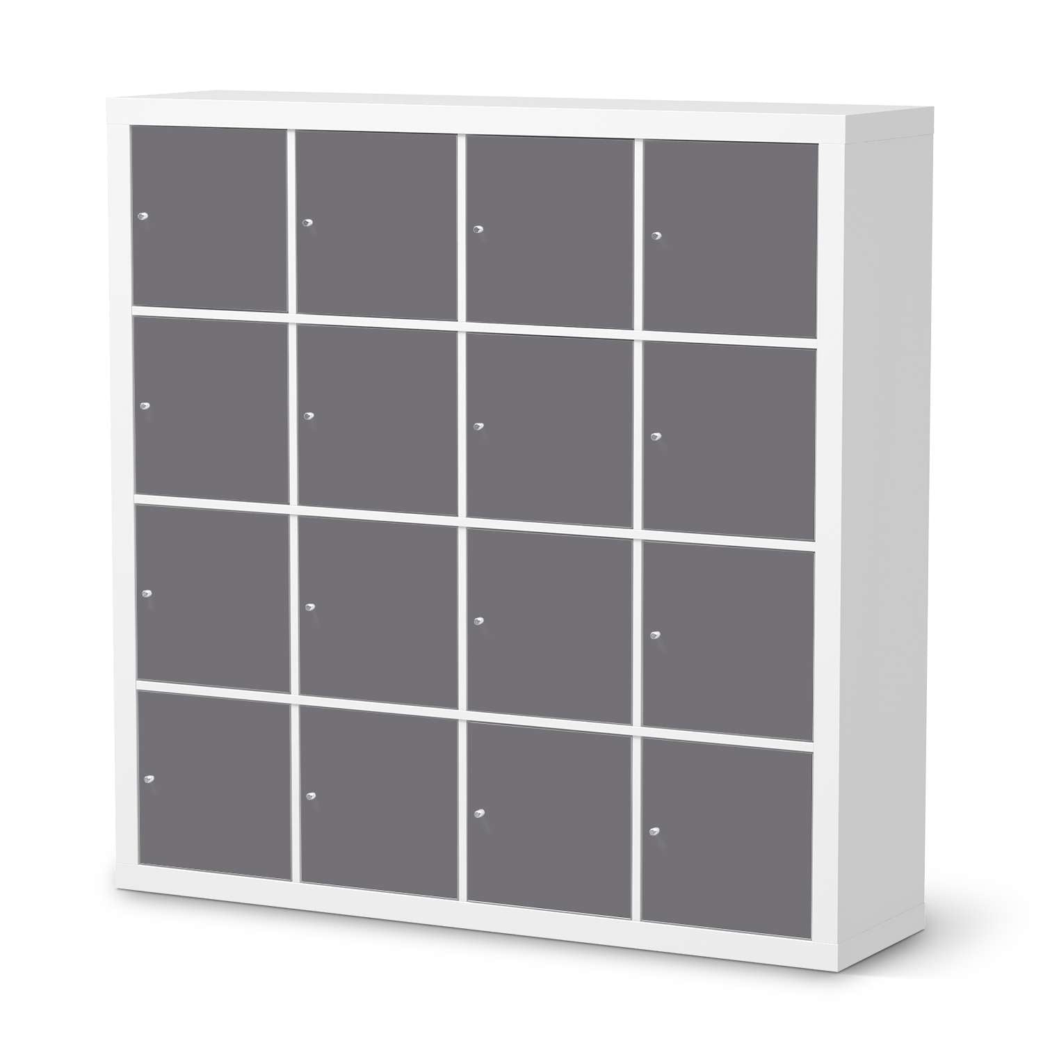 Selbstklebende Folie IKEA Expedit Regal 16 T?ren - Design: Grau Light von creatisto